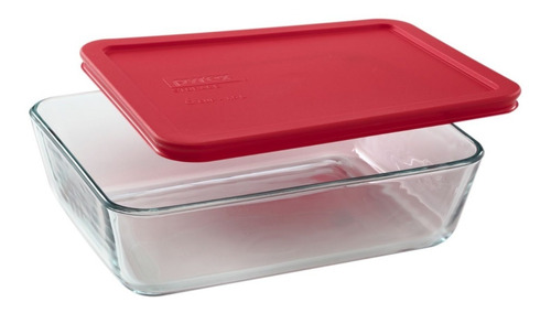 Fuente De Vidrio Con Tapa De 1.5lts 6 Tazas | Pyrex