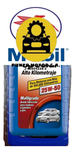 Aceite Mobil Multigrado 25 W 50