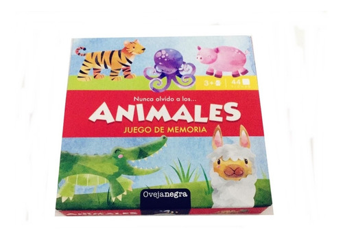 Juego Memoria Memotest Animales 44 Piezas Concentracion