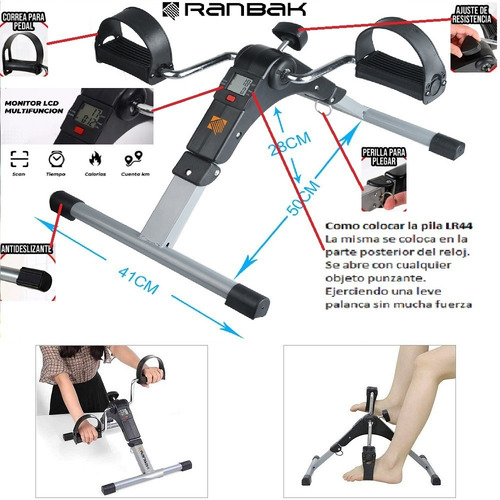 Imagen 2 de 9 de Pedalera Rehab. Minibici Ranbak 720 Kinesiologia Envio+cuota