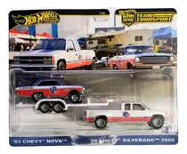 Comprar 63 Chevy Nova \u002F 88 Chevy Silverado 3500 Transport Hot Wheels
