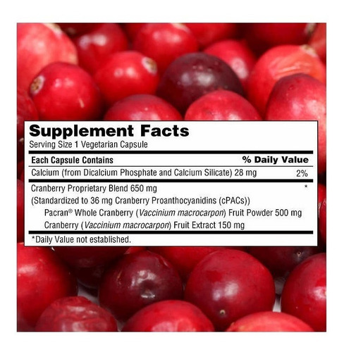 Cranberry Trunature 650 Mg 140 Capsulas Blandas