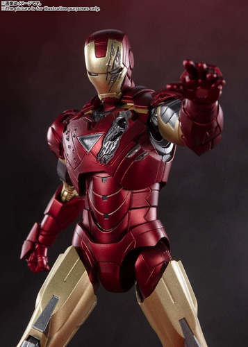 Bandai S.h.figuarts Avengers Iron Man Mk6 Battle Damage 