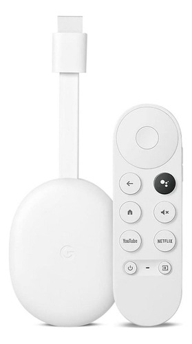 Google Chromecast 4 Con Google Tv Hd Blanco De Voz