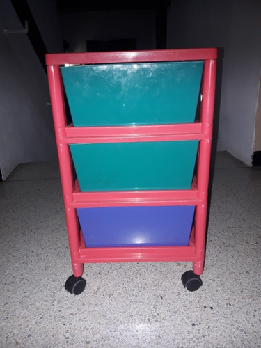 Imagen 4 de 5 de Gavetero De Plástico Infantil Para Guardar Cosas Y/o Jugar