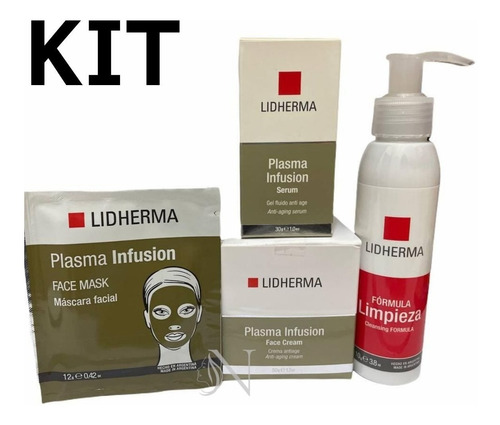 Kit Plasma Infusion Nuevo Completo X 4 Anti Age Lidherma 