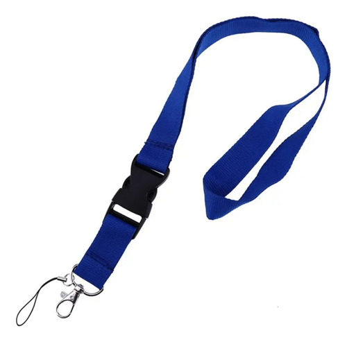 Pack De 25 Lanyard Gruesos Azul Rey 2cm X 45cm