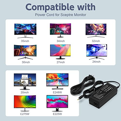 Adaptador De Corriente 12v Para Monitores Sceptre - Pack