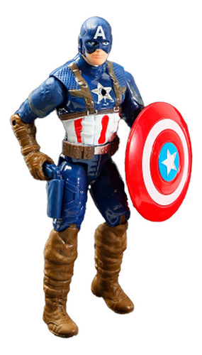 Juguete Figura Acción Capitan America Escudo Azul Rojo