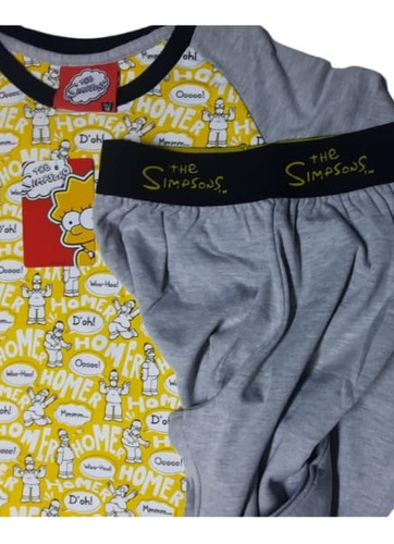 Pijama De Niñas De Los Simpson De Algodón