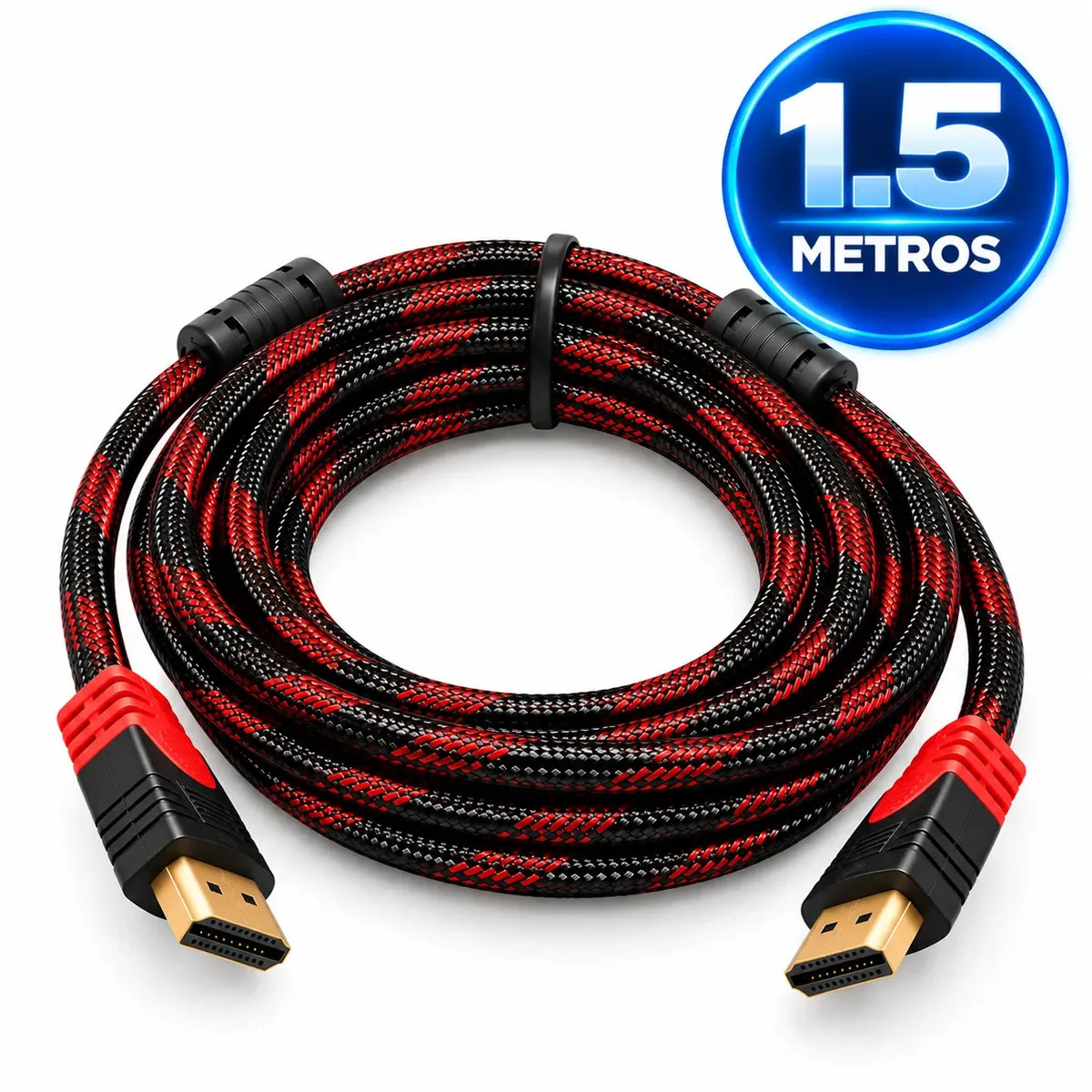 Cable HDMI 1.5 Metros Full HD 1080p para Conexión de Audio y Video entre Laptop PC Consola y Pantalla Ele-Gate