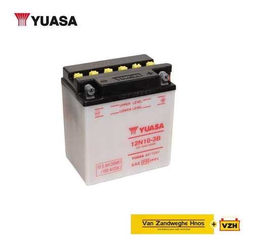 Bateria Para Motos Yuasa 12n10-3b 12v 10ah Vzh Srl