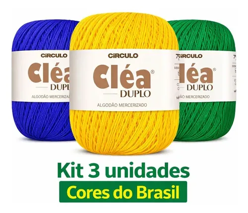 Kit 3 Und Cléa Duplo Cores Do Brasil - Circulo | Parcelamento sem
