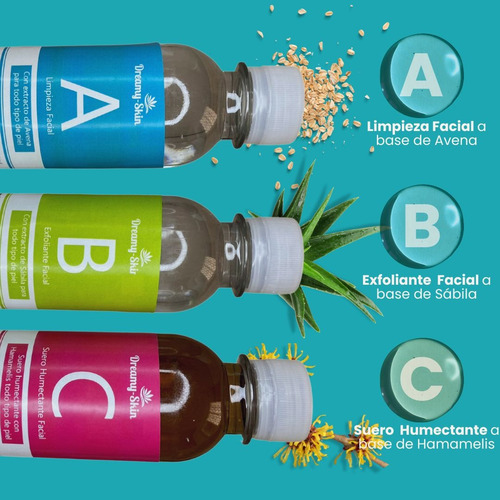 Kit De 3 Soluciones Abc 250ml C/u Para Hydra Dreamy Skin
