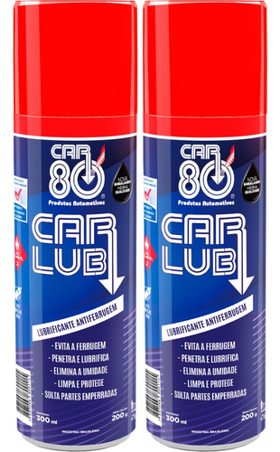 Kit 2 Limpa E Protege Desencripante Car Lub Antiferrugem