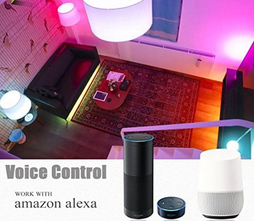 Lámpara Led Rgb Wifi Bombilla 11w Alexa Google Inicio
