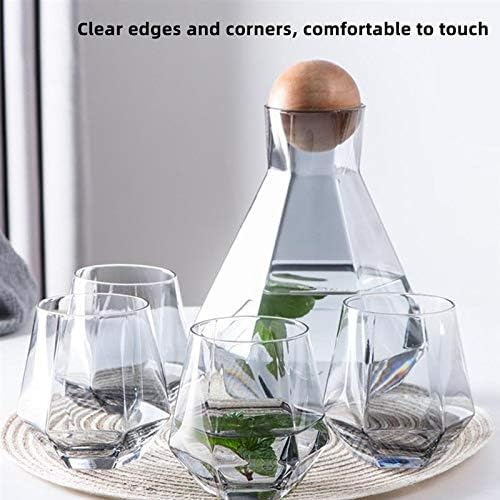 Set Jarra 1300ml Y4 Vasos 300ml Mod Diamante Versatil Licor