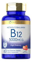 Comprar Suplemento Carlyle, Metilcobalamina Y Vitamina B12, 5000 Mcg