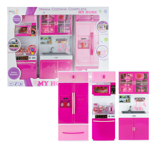 Minha Cozinha C/luz E Som 3 Modulo I Infantil Toys & Toys