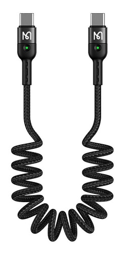 Cable Tipo C A Tipo C Mcdodo Espiral Retractil 1.8m