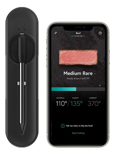 Termómetro Inalámbrico Yummly Smart Para Carne, Negro