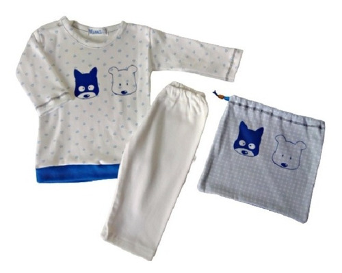 Pijama Bebé 3 A 6 Meses En Bolsita  Tela Estampado 