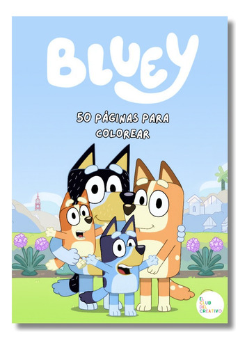 Libro Digital Bluey Para Colorear 50 Páginas