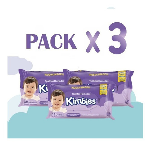 Kimbies Toallitas Humedas De Bebe  X 144 Unidades