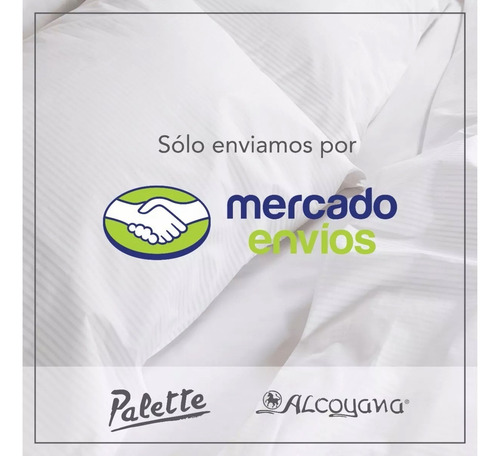 Imagen 5 de 7 de Juego De Sábanas Lisa Blanco Alcoyana 2 1/2 Plazas 144 Hilos