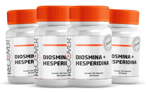 4x Diosmin 450 Mg + Hesperidina 50 Mg - 120 Cápsulas