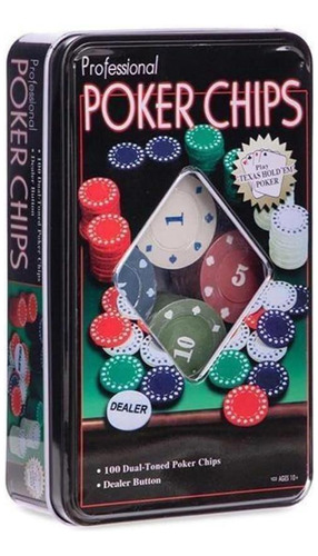 Juego de póker profesional de 100 fichas