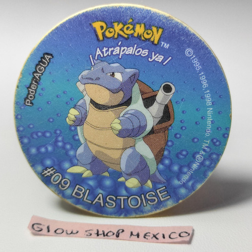 Tazo Pokémon 2 - Blastoise #09 Estética 8 Sabritas México