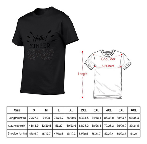 Camiseta Hello Summer Para Hombre, Unisex, Talla MĂșltiple, D
