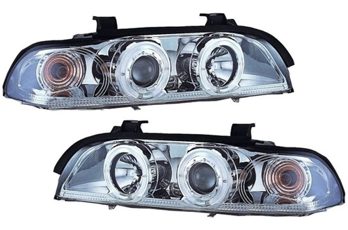 Farol Bmw E39 1995 A 2003 Angel Eyes Led Ccfl Cromado