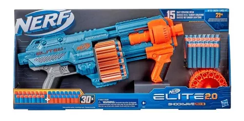 Lançador De Dardos Nerf Elite 2.0 Shockwave Rd-15 Hasbro