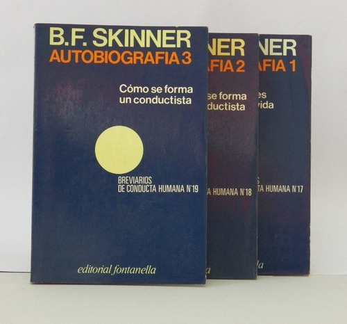 Imagen 1 de 4 de Libro Psicología / Autobiografía B.f. Skinner / Tres Tomos 