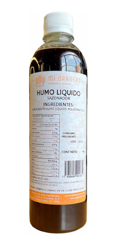 Sabor Ahumado Humo Liquido Sazonador 500 Mililitros