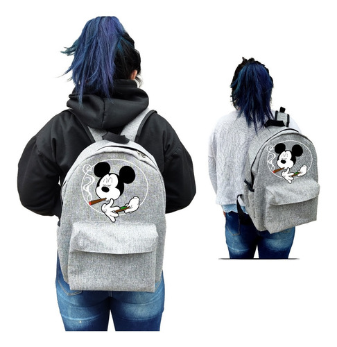 Mochila Nueva Unisex Mickey Mouse Con Correas 6