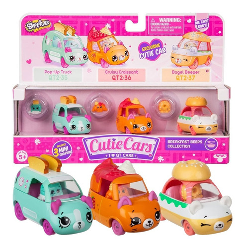 Cutie Cars Shopkins De Metal + 1 Figura Auto Original