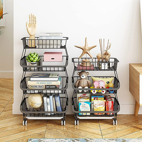 Imagen 4 de 7 de Cesta De Almacenamiento De Cocina Cesta De Frutas Y Verduras