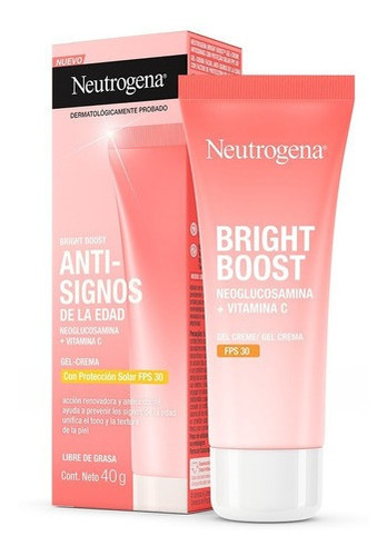 Neutrogena Bright Boost Spf 30 Gel Crema Facial X 40g