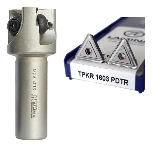 Fresa Cabeçote Intercambiavel 40mm + 10 Pastilhas Tpkr 1603