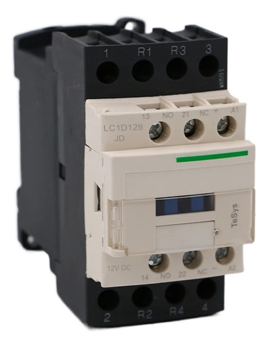Lc1d128jd Dc Contactor Electromagnético 4p 2no + 2nc
