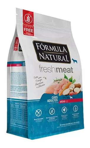 Ração Fórmula Natural Fresh Meat Cães Adulto Médio 2,5kg