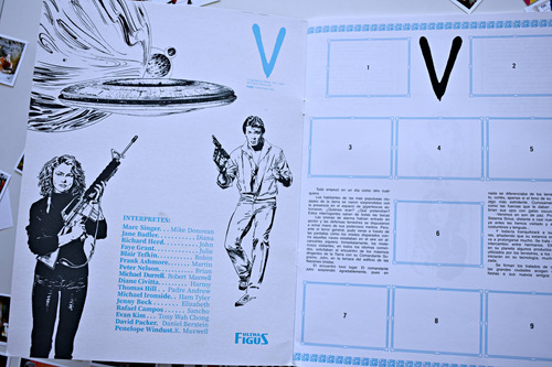 V, Invasion Extraterrestre Serie: Set Completo A Pegar