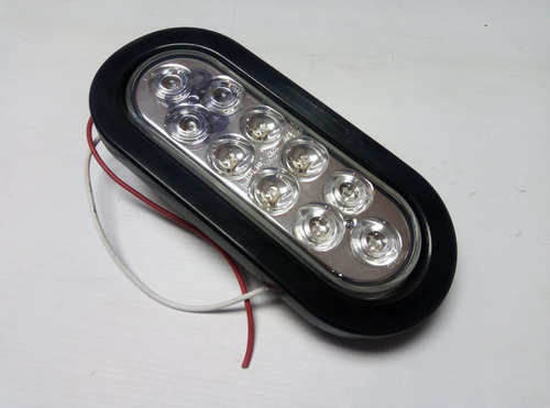 Luz Led Color Rojo Ovalada Pantalla  (5186)