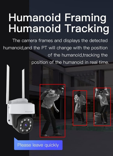 Cámara Ip Wifi Seguridad Vstarcam Exterior 4mp 2.4g 5g Alarm