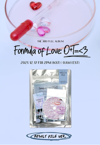 Álbum Twice Formula Of Love: O+t=3 Kpop Original + Póster