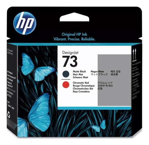 Cabezal Hp 73 Designjet Negro Mate / Rojo Cromático Cd949a