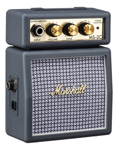 Mini Amplificador Marshall Ms2 Marshallito 2w Color Gris
